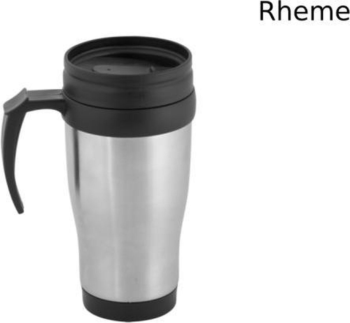 Thermosbeker - Thermos Fles - Mok - 450 ML - Dubbelwandig - Kunststof Handvat - Rheme
