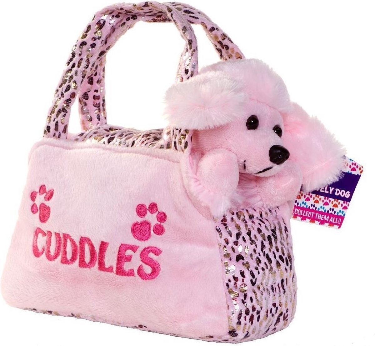 Hondenknuffel in Pluche Tas Assorti