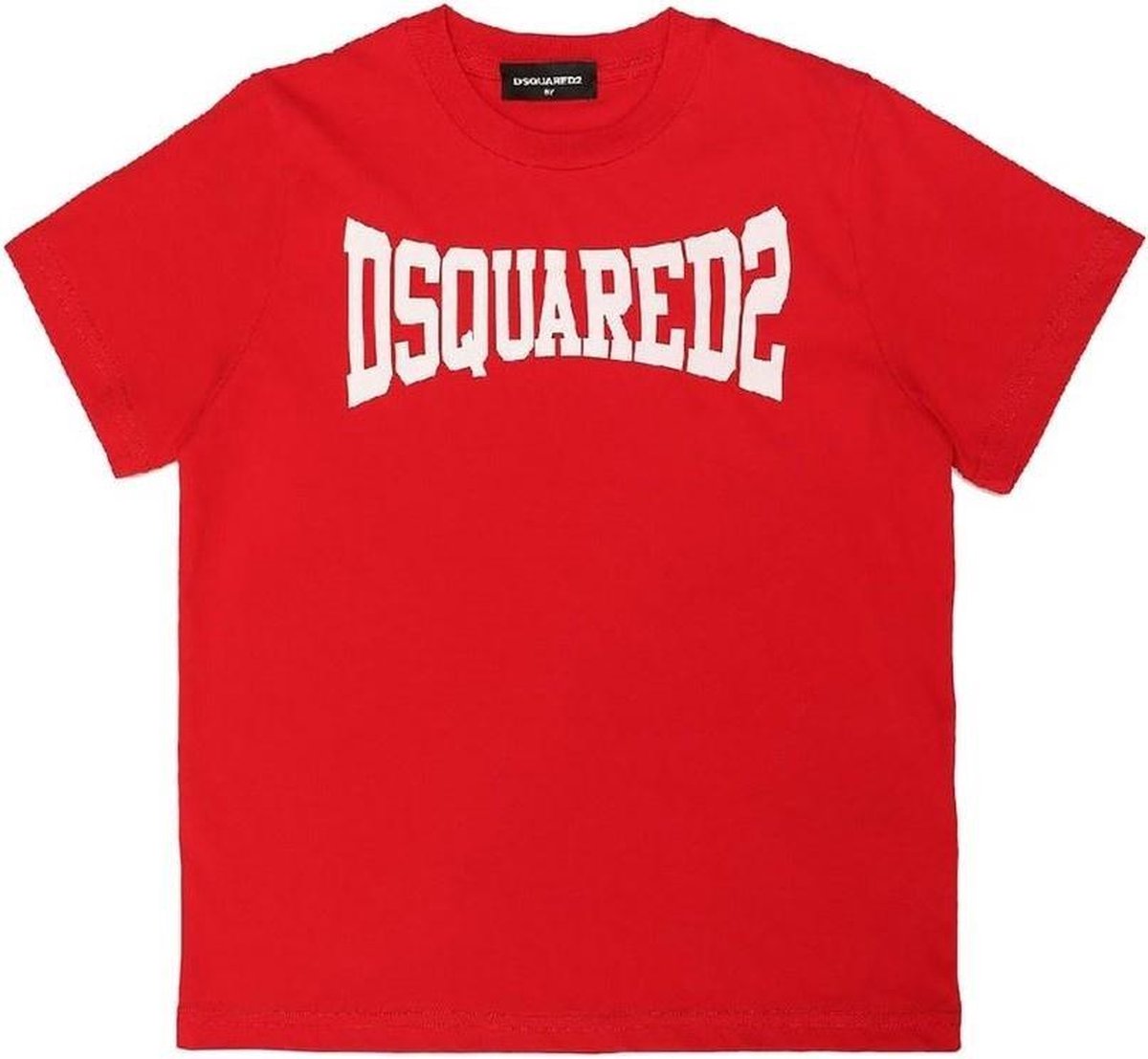 Dsquared2 T-shirt Rood met logo  kids maat 152