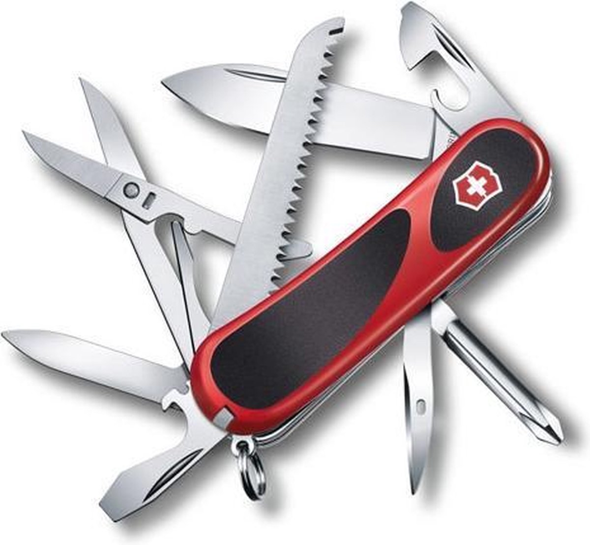 Victorinox EvoGrip 18 Zakmes - 15 Functies - Rood/Zwart