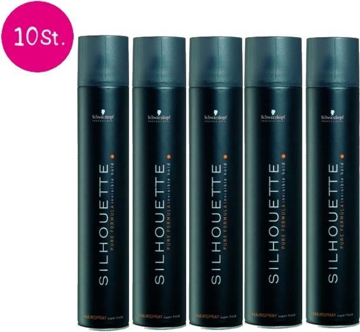 10x Schwarzkopf Silhouette Super Hold Spray 500ml