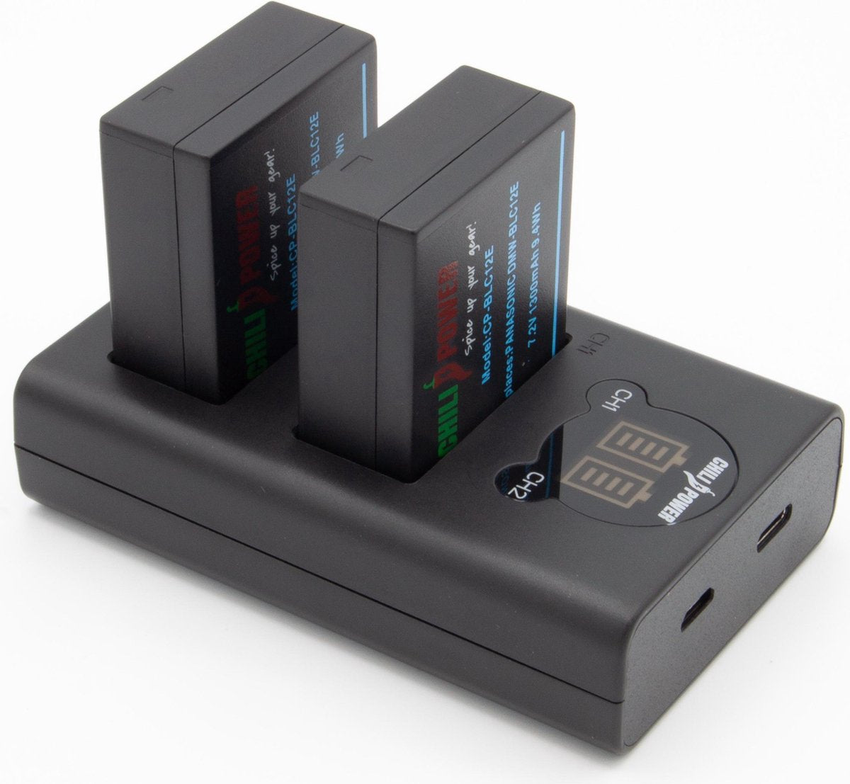 ChiliPower DMW-BLC12 Panasonic USB Duo Kit - Camera accu set