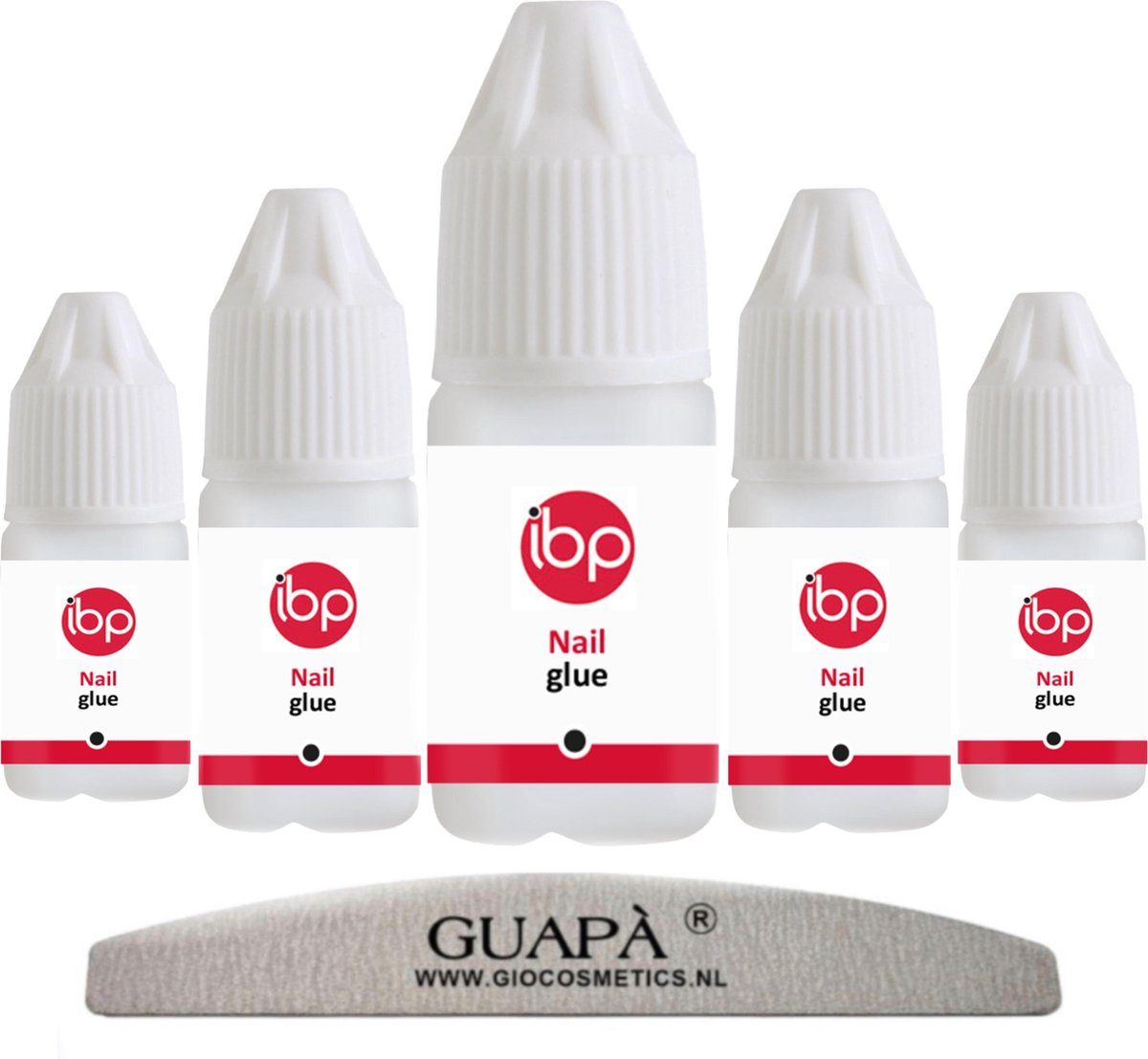 GUAPÀ® Nagellijm voor Nagel Tips | Plaknagels | Nepnagels & Nail Art | Voordeel Pakket 5 x 3 gr