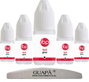 GUAPÀ® Nagellijm voor Nagel Tips | Plaknagels | Nepnagels & Nail Art | Voordeel Pakket 5 x 3 gr
