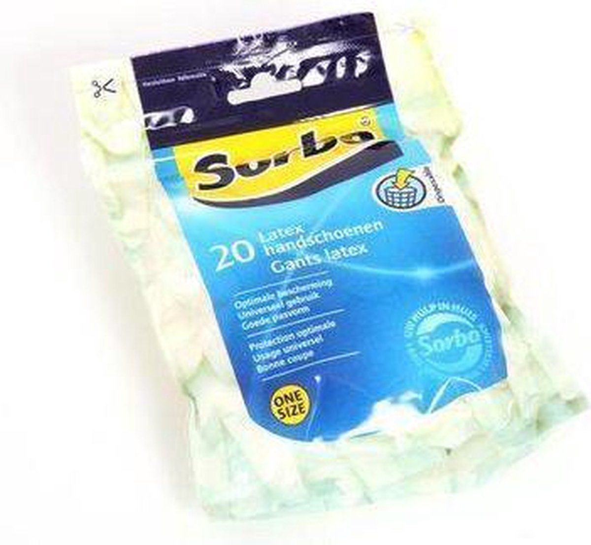 Sorbo Wegwerphandschoenen - Latex - 20 Stuks