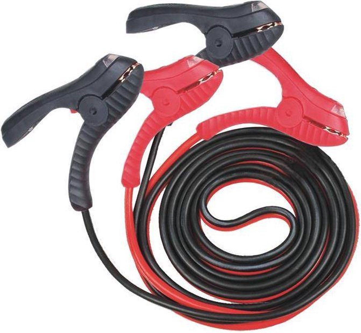 Startkabel met LED verlichting 400A (2 stuks) 2.5 meter lengte  voor middel tot grote auto