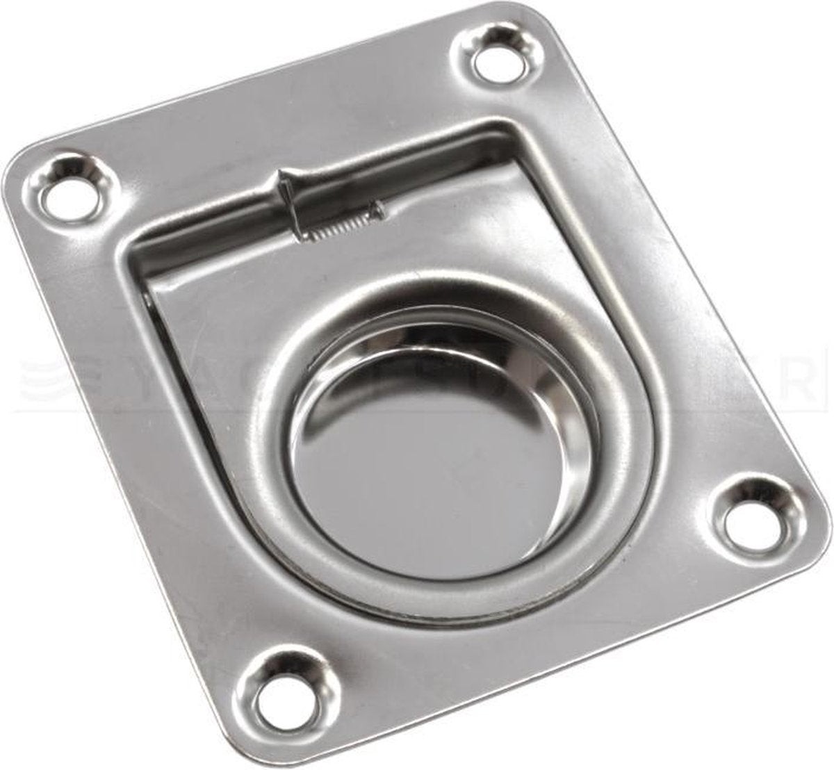 Luikring - Rvs - Met veer - 38x40mm