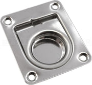 Luikring - Rvs - Met veer - 38x40mm