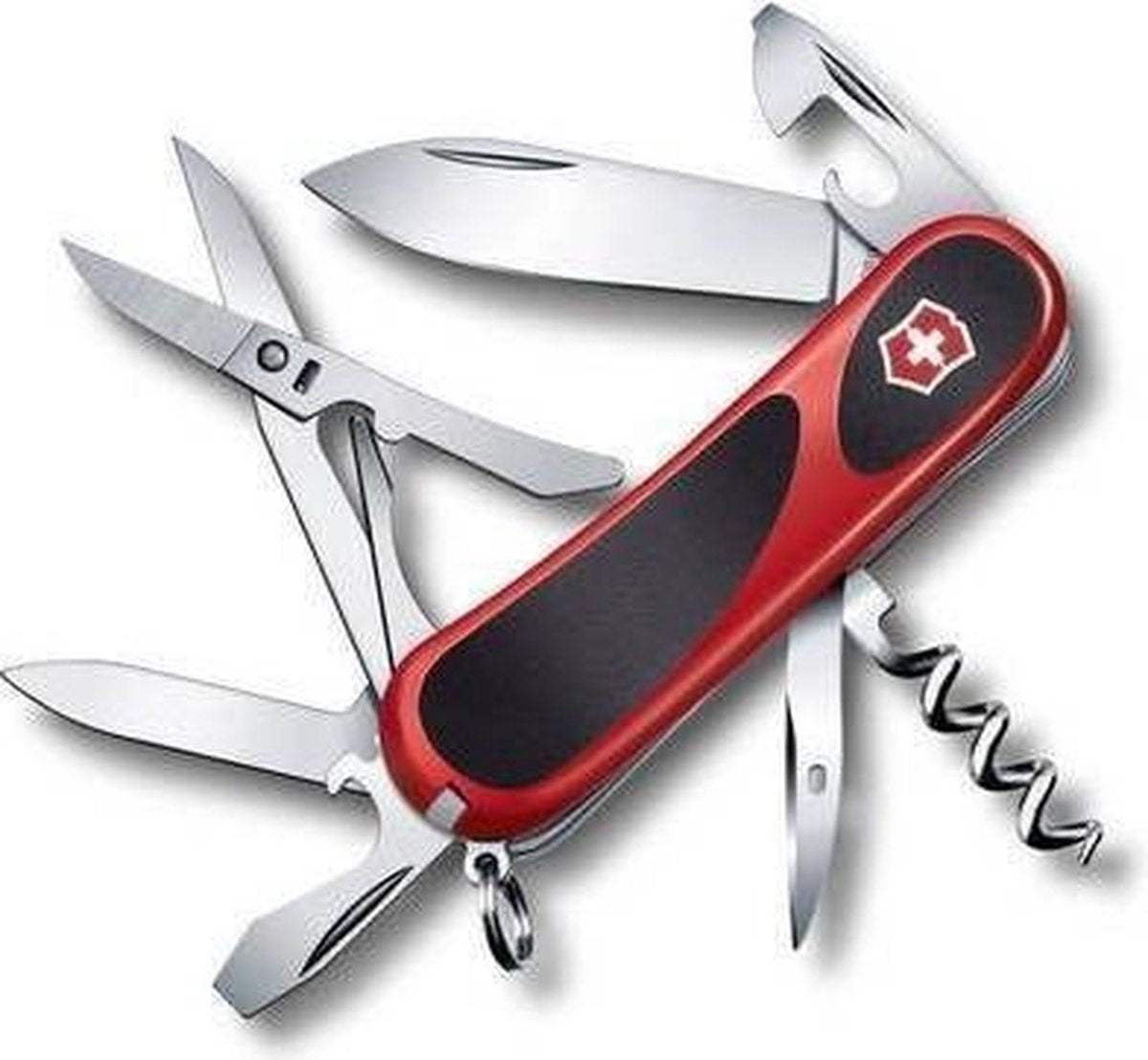 Victorinox EvoGrip 14 Zakmes - 14 functies - Rood/Zwart