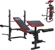 ISE SY-5430B Sportbank - Fitnessbanken - Opvouwbare multifunctionele halterbank Complete training Fitness Sport ABS