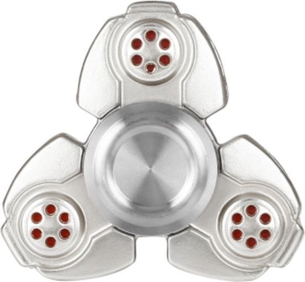 Luxe metalen fidget spinner zilver (zware kwaliteit)