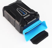 WiseGoods - Laptop Cooler - Laptop Koeler voor Luchtuitlaat - USB Voeding - Makkelijk Mee te Nemen - Zwart/Blauw