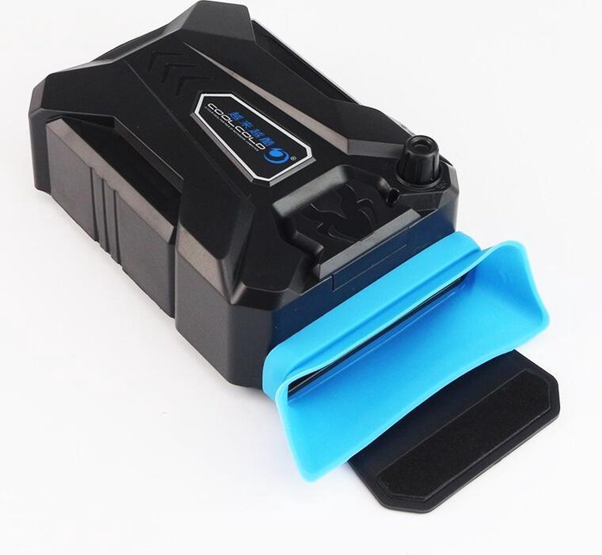 WiseGoods - Laptop Cooler - Laptop Koeler voor Luchtuitlaat - USB Voeding - Makkelijk Mee te Nemen - Zwart/Blauw