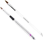 GUAPÀ - Acryl Penselen Duo Set Nr #2 & Nr #8 - High Quality & Echt Haar - Nagel Penselen
