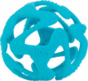 Nûby - Bijtring - Silicone bijtbal - Aqua - 3m+