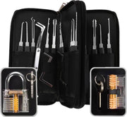 34 delige lockpick set voor beginners en gevorderden met 2x oefenslot een opberghoes en opberg doosjes