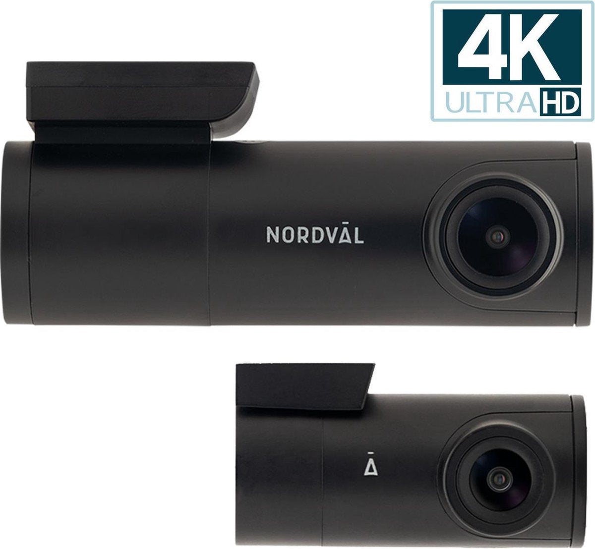 Nordväl DC102-4K 2CH Dashcam 4K + GPS + WiFi + Parkeermodus + 128GB