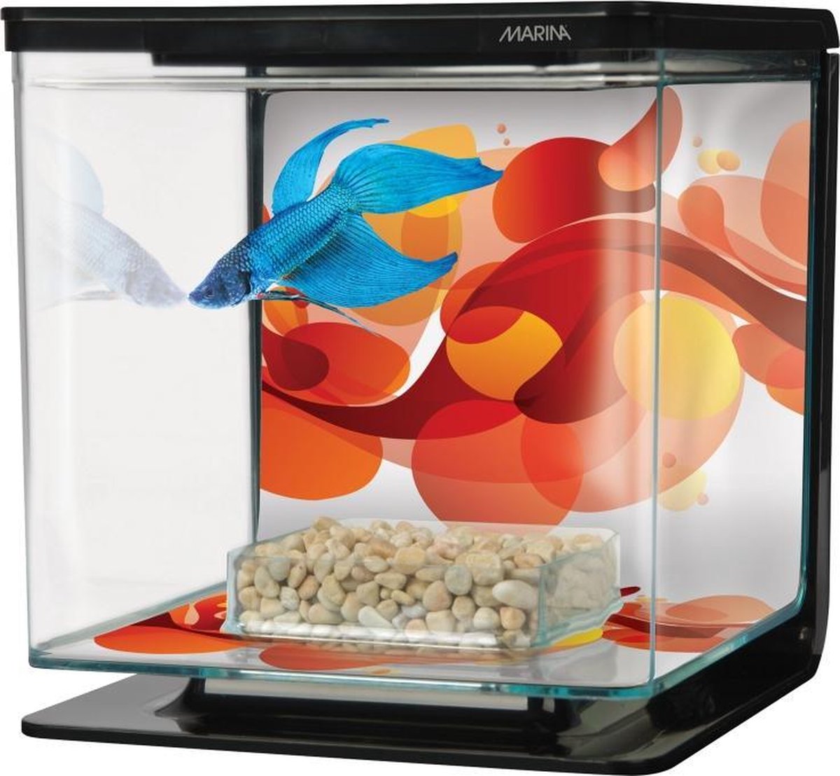 Marina aquarium - Betta kit 'Art deco' 2L - 15x15x15 cm