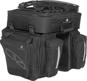M-Wave Amsterdam Triple - Dubbele Fietstas - 34 l - Zwart