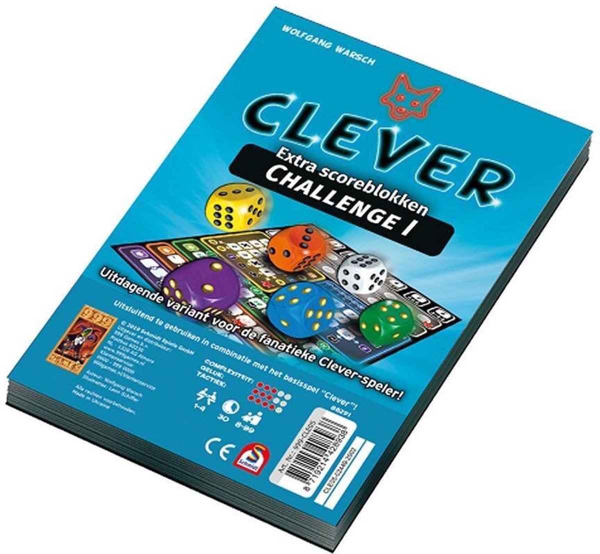 999 Games Clever Challenge Scoreblokken 2 Stuks