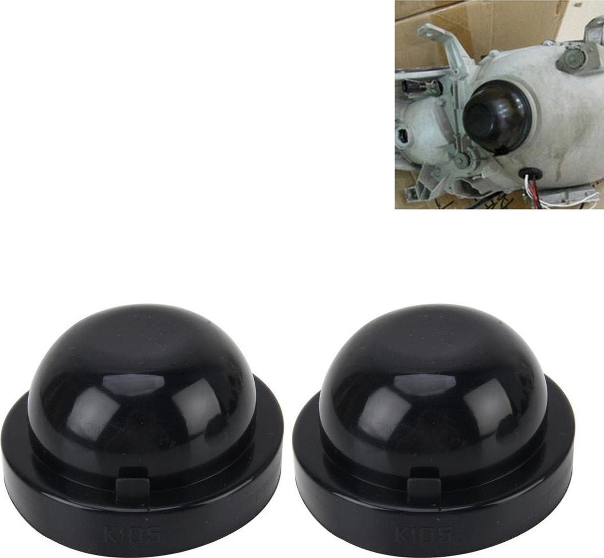 2 STKS K105 Universele Auto LED Koplamp HID Xenon Lamp Siliconen Stofkap Seal Caps Auto Stofkap Waterdicht stofdicht Afdichting Koplamp Cover voor Auto Retrofit