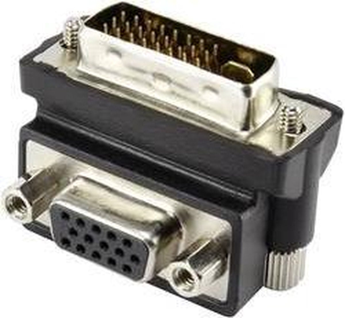 Renkforce RF-4128855 DVI / VGA Adapter [1x DVI-stekker 24+5-polig - 1x VGA-bus] Zwart