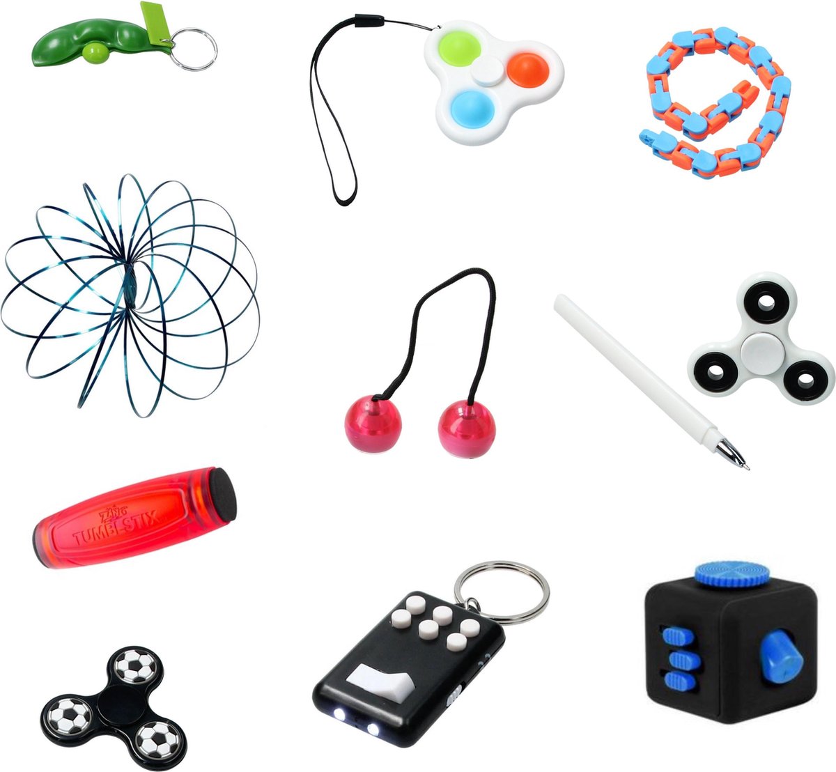 Banzaa Fidget Toys top 10 pakket ‒ Mega super pack 2021 ‒ Anti Stress