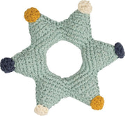 Hoppa - Gehaakte Baby Rammelaar - Stars - One size