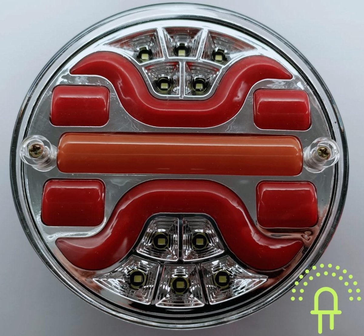 NEON Led Hamburger Achterlicht DH2 10-30v Dynamisch knipperlicht