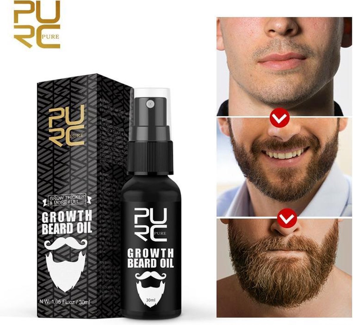 Baardgroei olie - baardolie - baard groei olie  - Baardgroei stimuleren