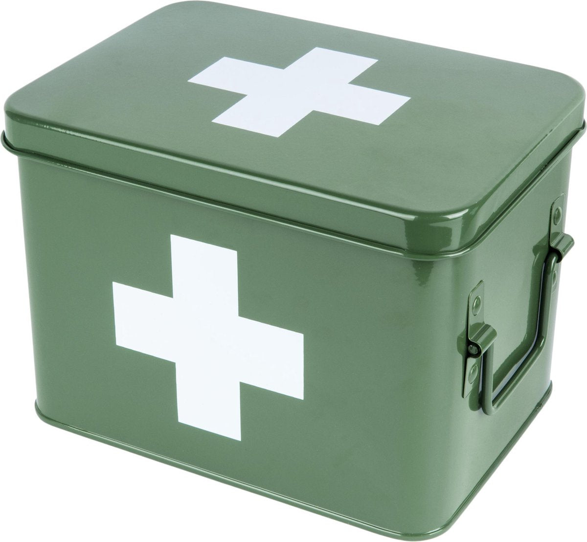 Present Time Medicijn Opbergbox M - Decoratieve opbergmand - Metaal - 21