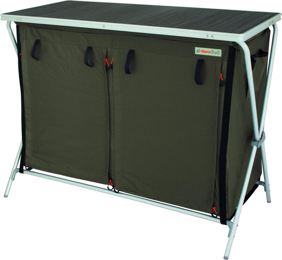 Eurotrail Campingkast Brocas 110 X 52 X 90 Cm Aluminium Antraciet