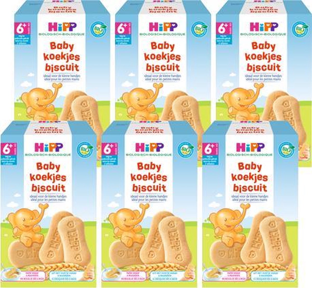HiPP BIO babykoekjes vanaf 6 maanden - 6 stuks 150gr