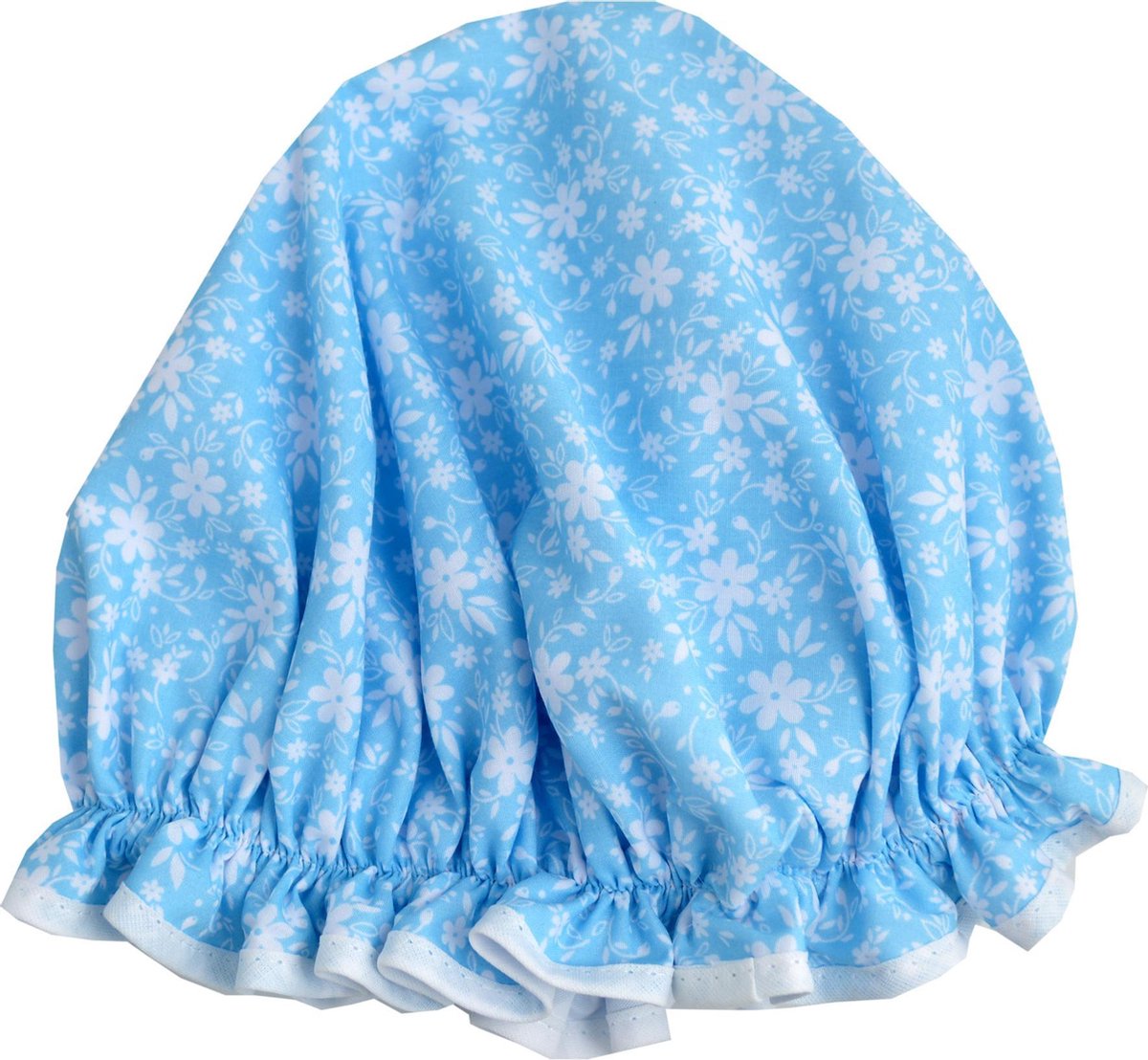 Vagabond Traditionele Engelse Douchemuts - Ditsy Blue