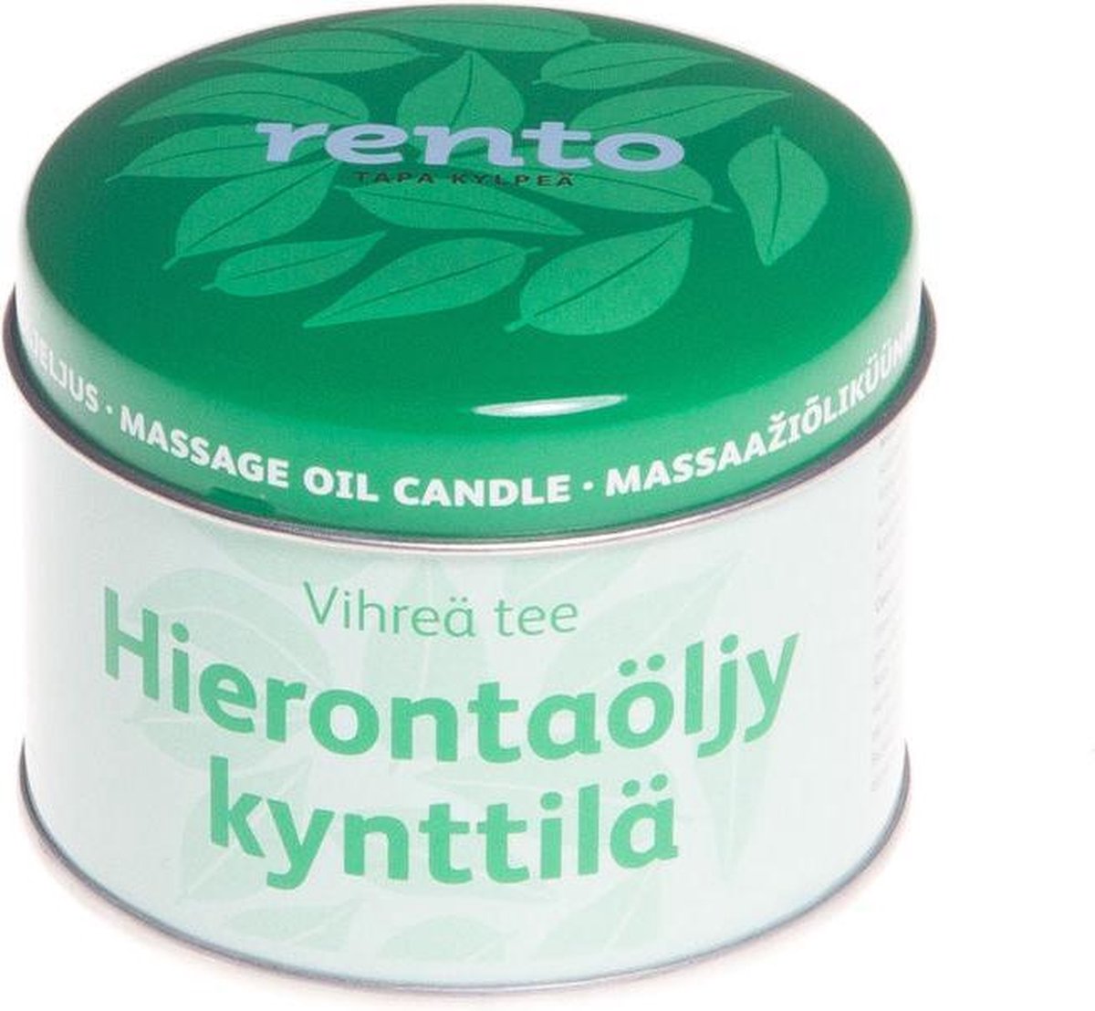 Rento Massage kaars (body olie) - Green Tea (150 gram)