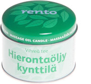 Rento Massage kaars (body olie) - Green Tea (150 gram)