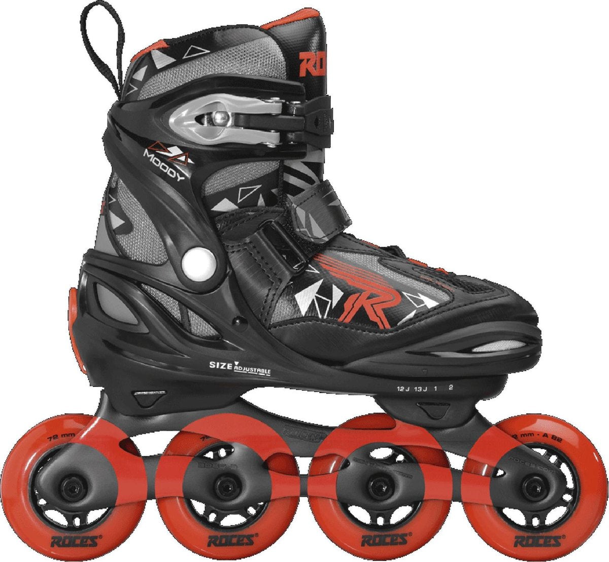 ROCES Inlineskates Kinderen MOODY BOY TIF - Zwart/Rood 30-35