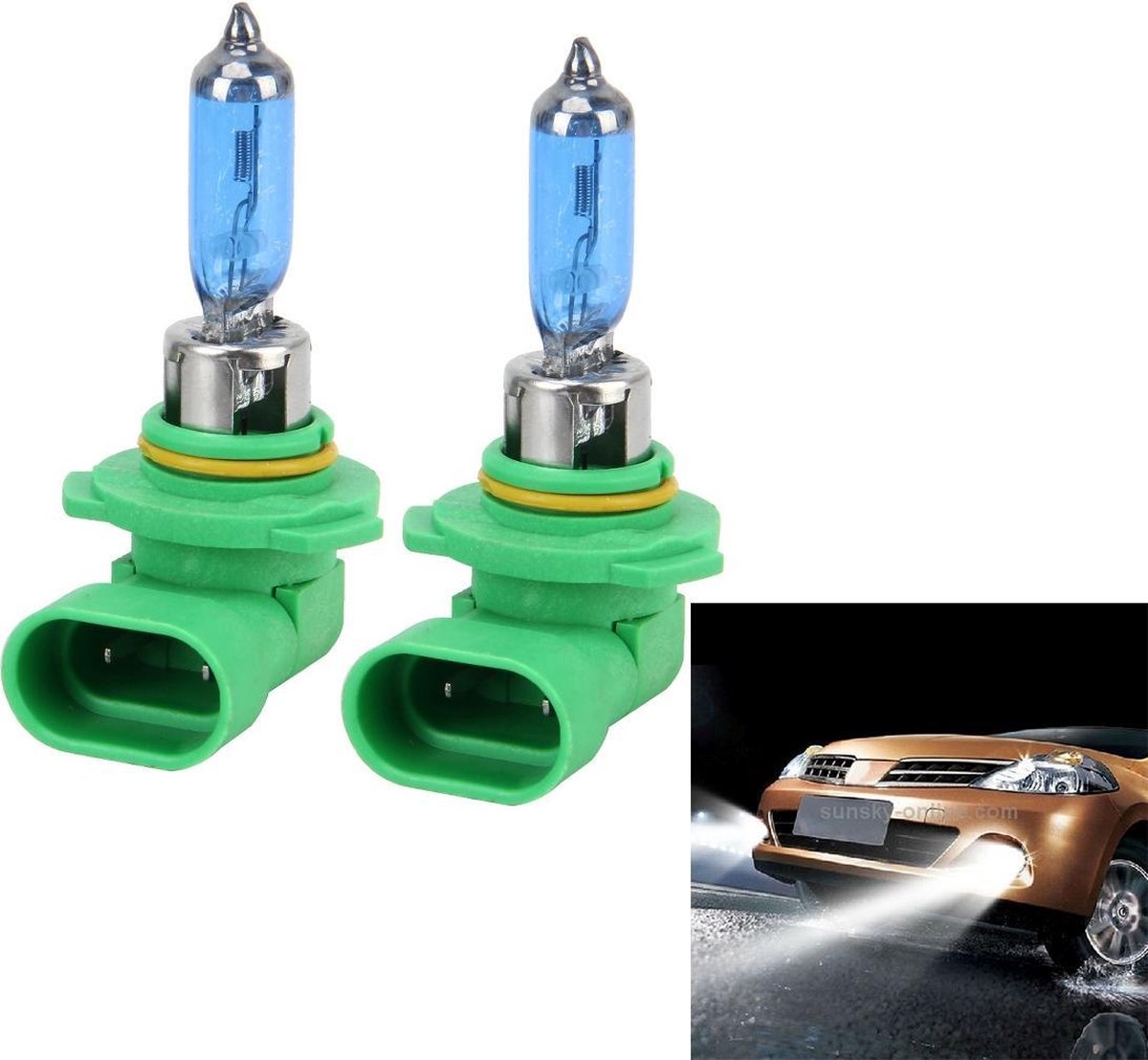 2 STUKS 9005 Halogeenkoplamp 12V 100W 2400 LM 5000K Warm wit licht
