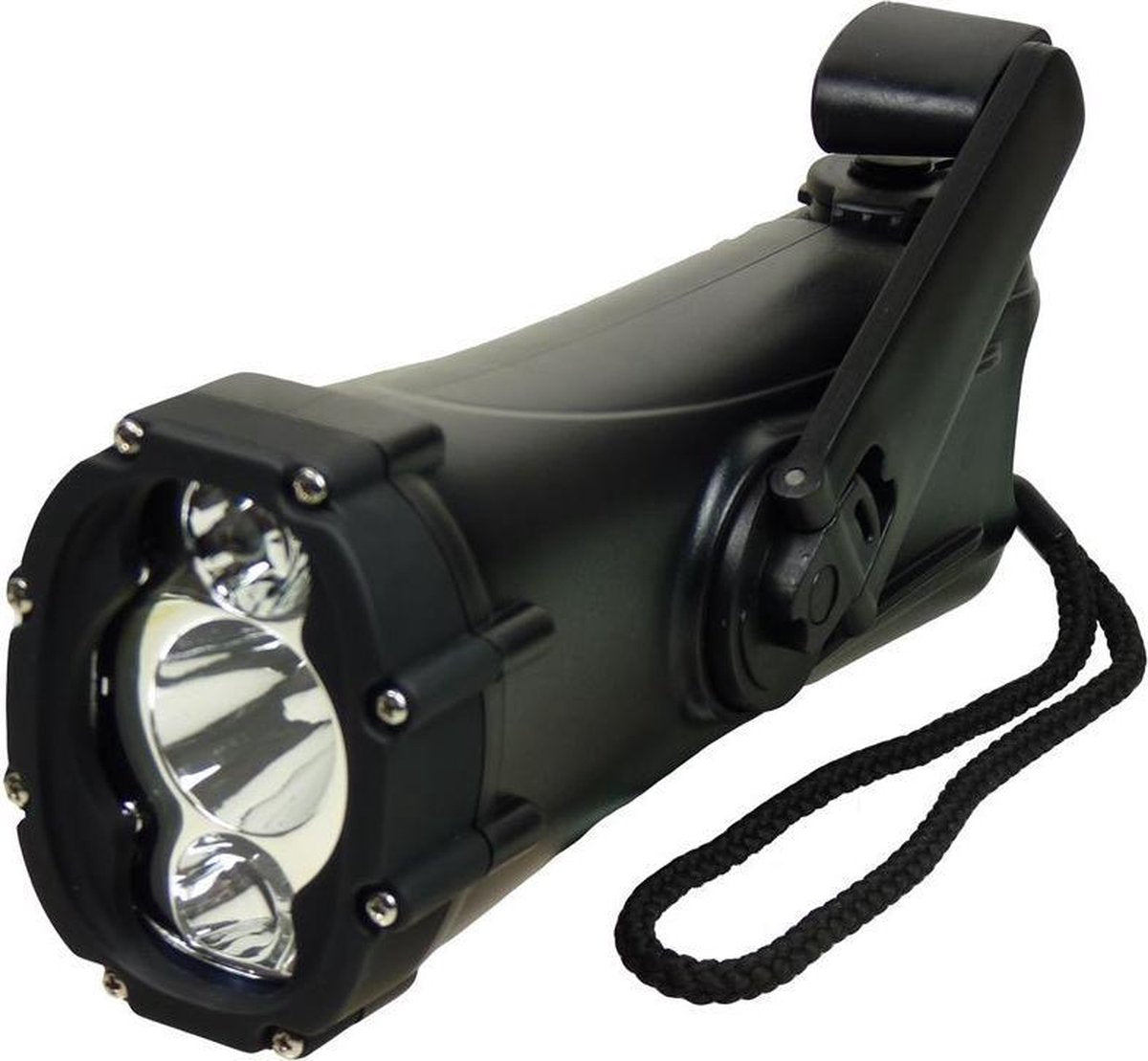POWERplus Shark Dynamo / USB Oplaadbare LED Waterproof Zaklamp | Waterdicht tot 10 meter diepte | Ideaal voor camping / boot / hiking etc.