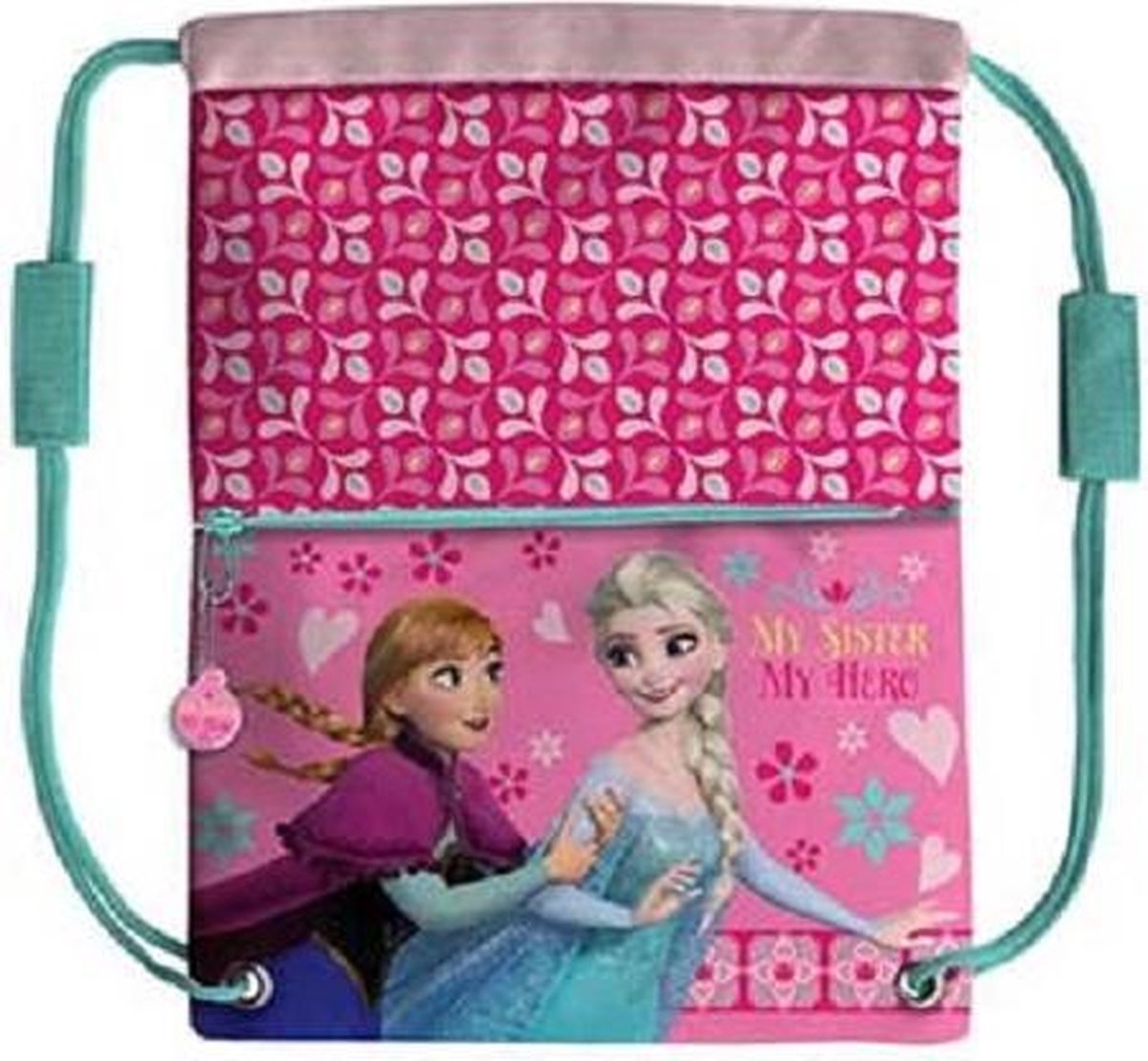 Disney Frozen zwemtas / gymtas 36cm - groot vak + voorvakje rits