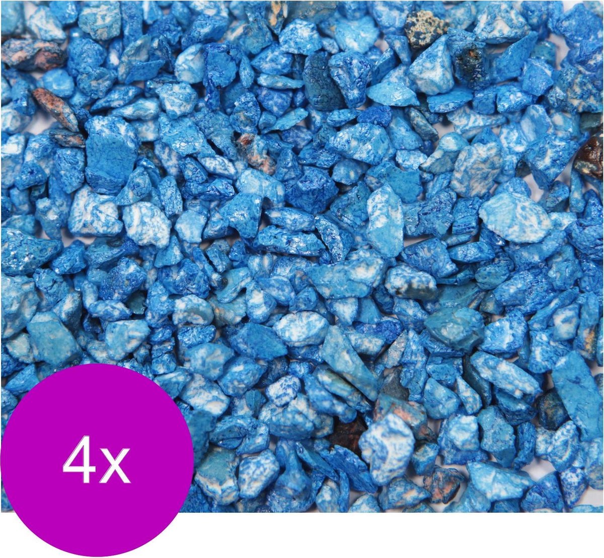 Vdl Aquariumgrind Ocean 1-6 Mm - Aquarium - Siergrind - 4 x 0.9 kg Blauw