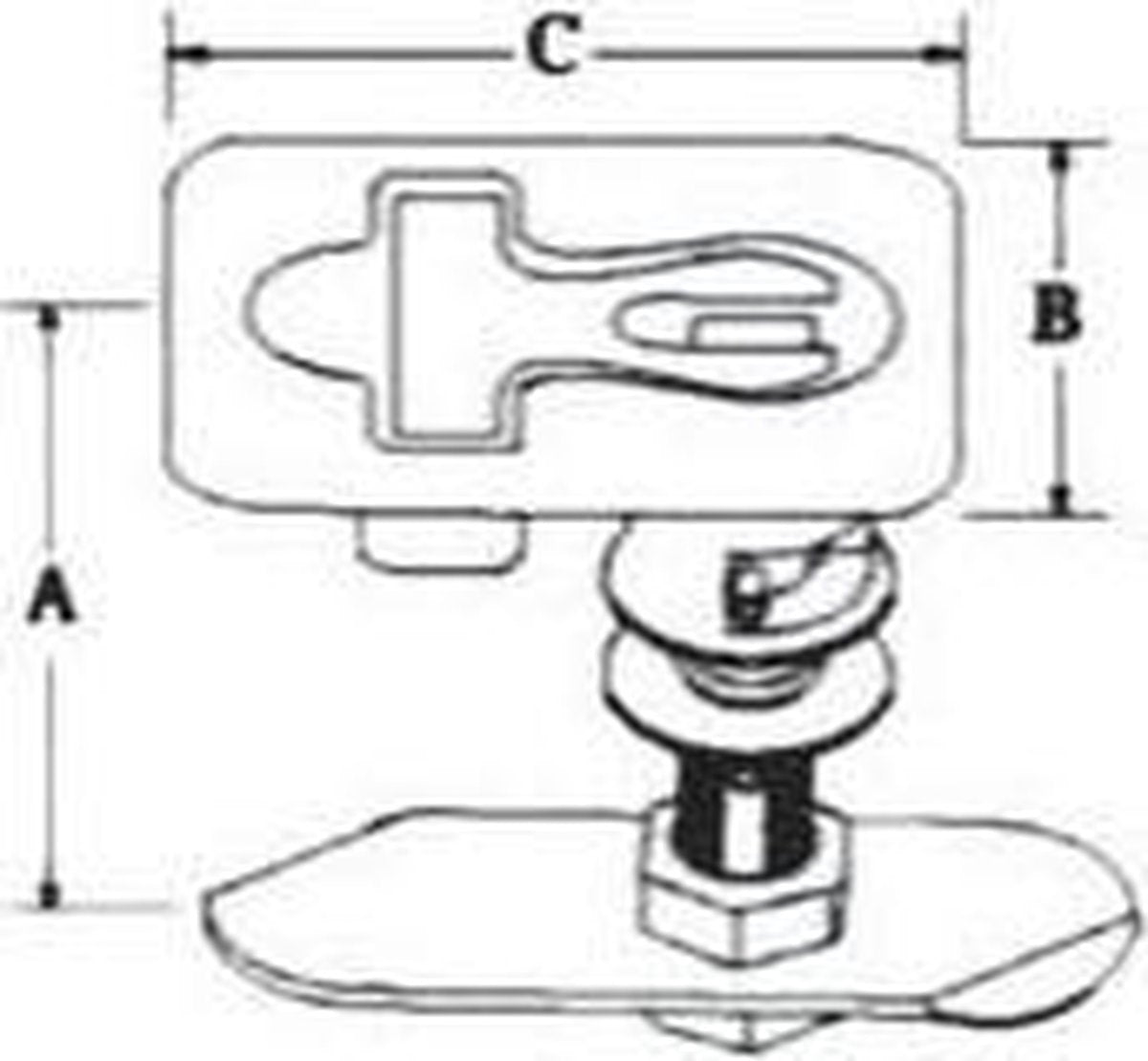 Sluiting met slot (GS72422)