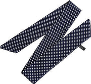 MINIIYOU - Dames haarsjaaltje navy gestipt stippen| haar lint - dames haar sjaal | dames haarband | haarsjaal meiden - tieners - dames | sjaaltje - lint