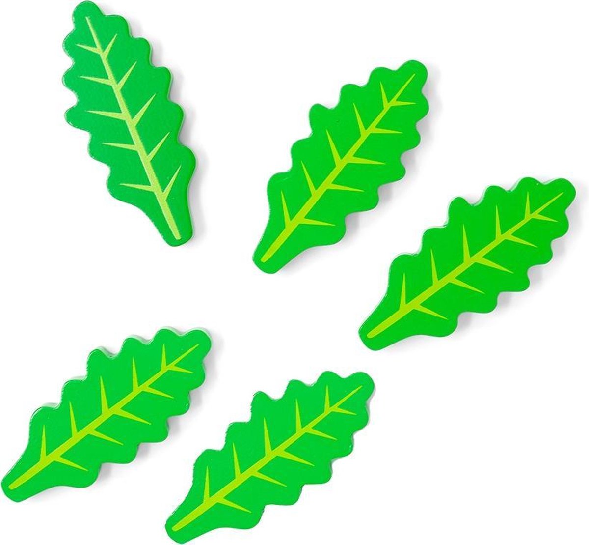 Mamamemo Rucola Salade Blaadjes 3 Cm Hout Groen 5 Stuks