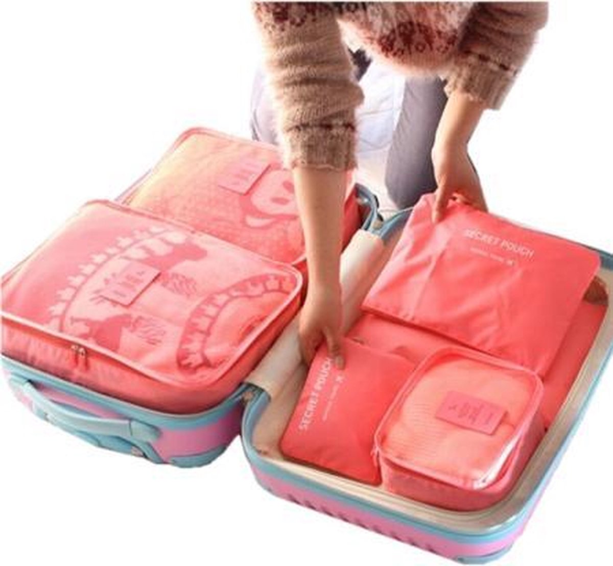 6 stuks/set Bagage / Koffer Organizer / Verpakking voor Kleding