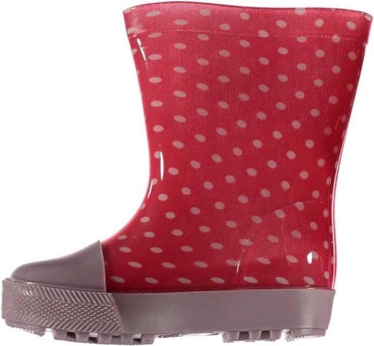 Xq Footwear Regenlaarzen Halfhoog Junior Rubber Rood/lila Mt 26