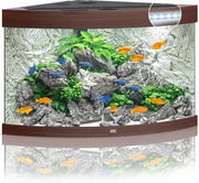 Juwel Aquarium Trigon 190 Led 70x70x60 cm - Aquaria - Donker Hout