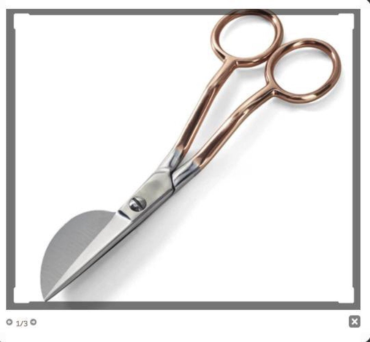 Prym applicatieschaar 15cm rozegoud