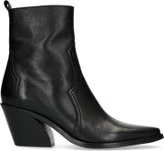 Manfield - Dames - Korte leren cowboylaarzen - Maat 40