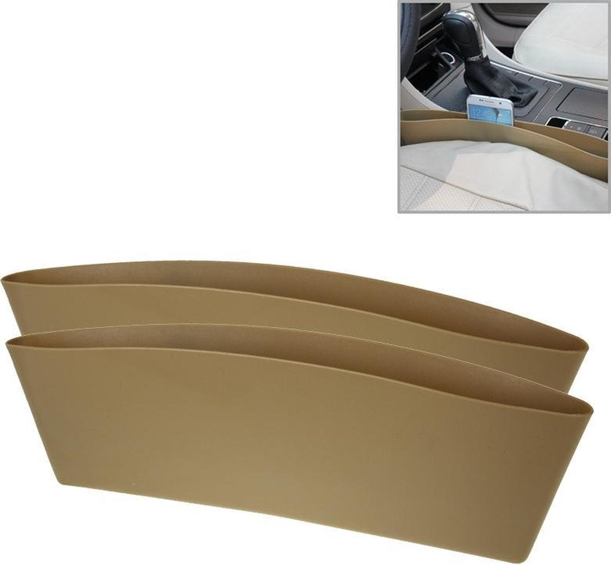 2 STUKS Autostoel Gap Organizer (Koffie)